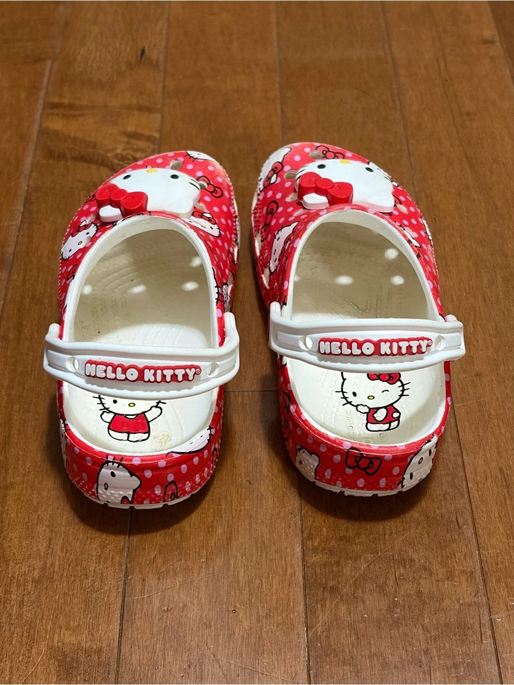 Crocs Hello Kitty Kids Size C13 Red